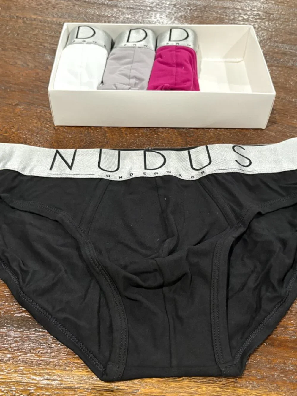 NUDUS Men's Underwear 4 pack Cotton Briefs sz M NEW NIB